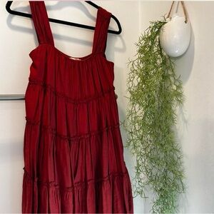 Entro Burgundy Sleeveless Dress
